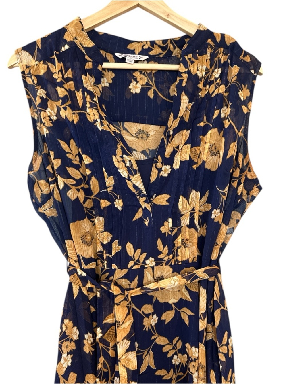 Nanette Lepore sleeveless chiffon floral wrap dress - Picture 5 of 13